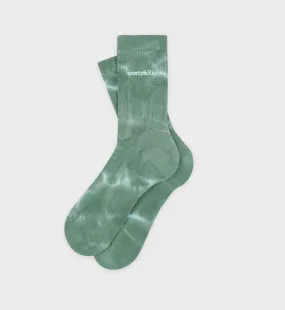 Serif Logo Socks - Gemstone Tie Dye