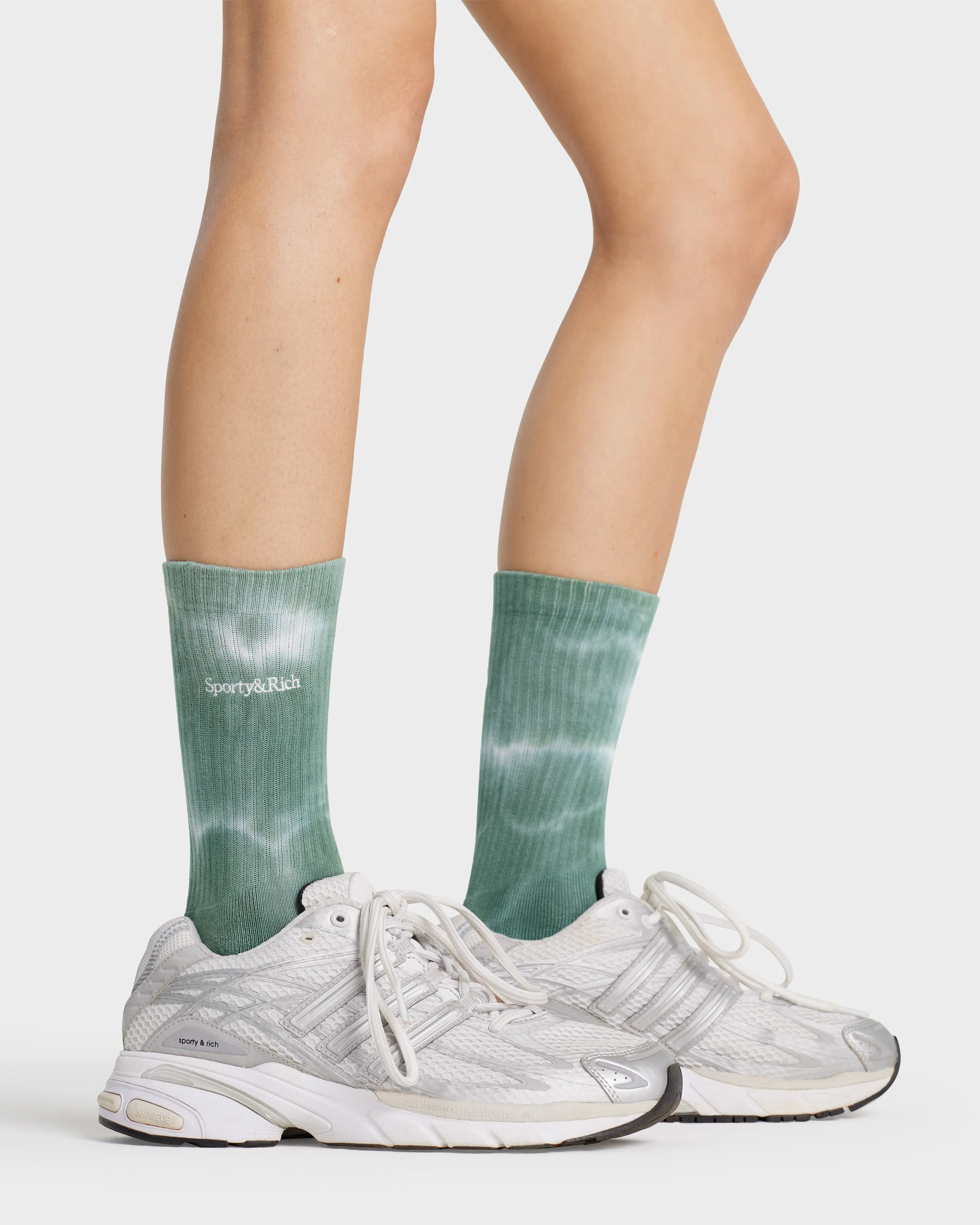 Serif Logo Socks - Gemstone Tie Dye