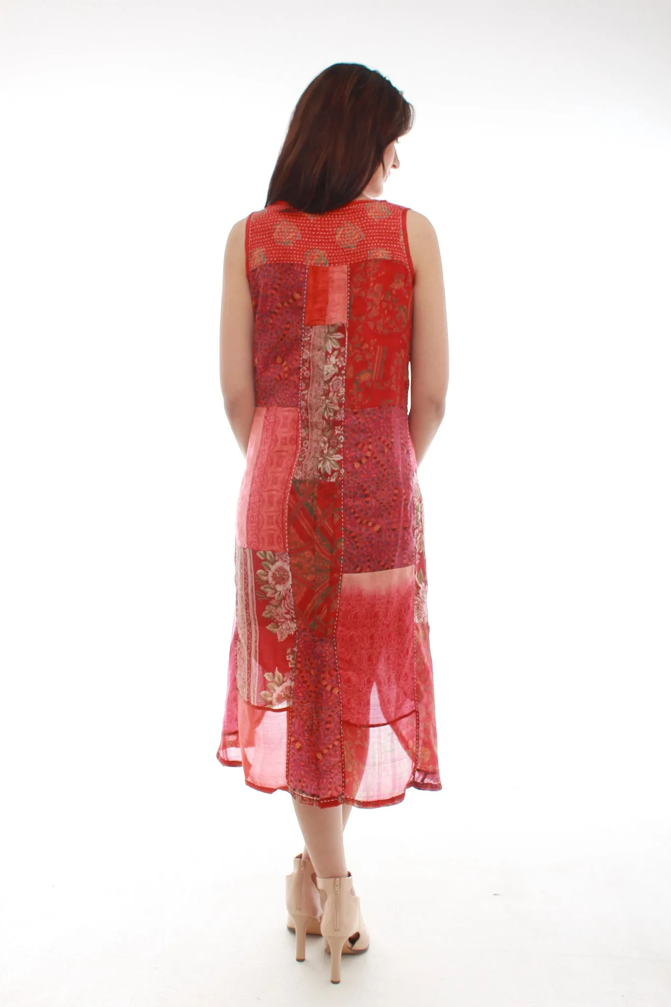 Sha Silk Dress (Red)