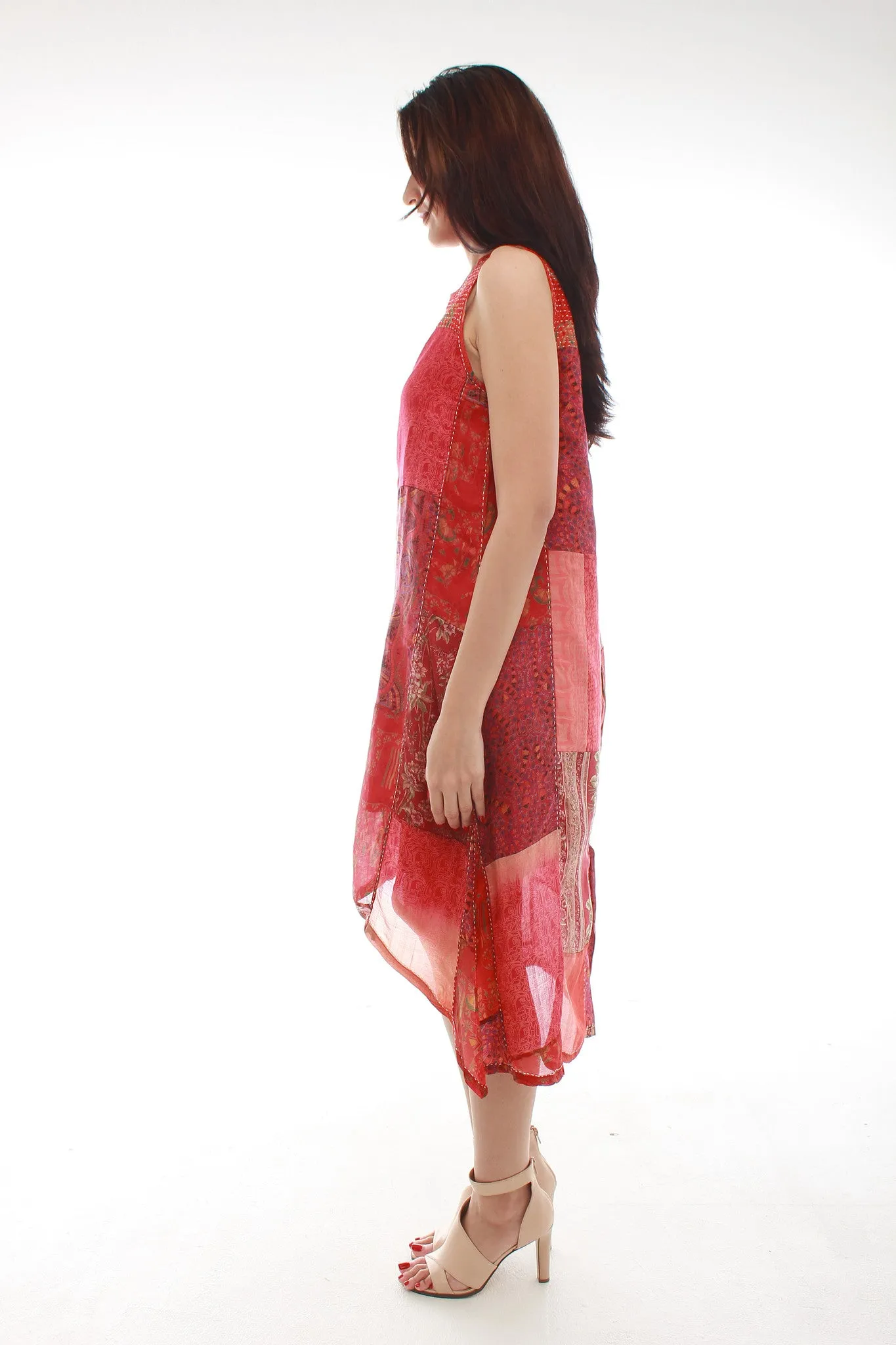 Sha Silk Dress (Red)