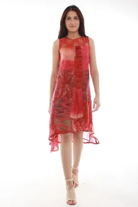 Sha Silk Dress (Red)