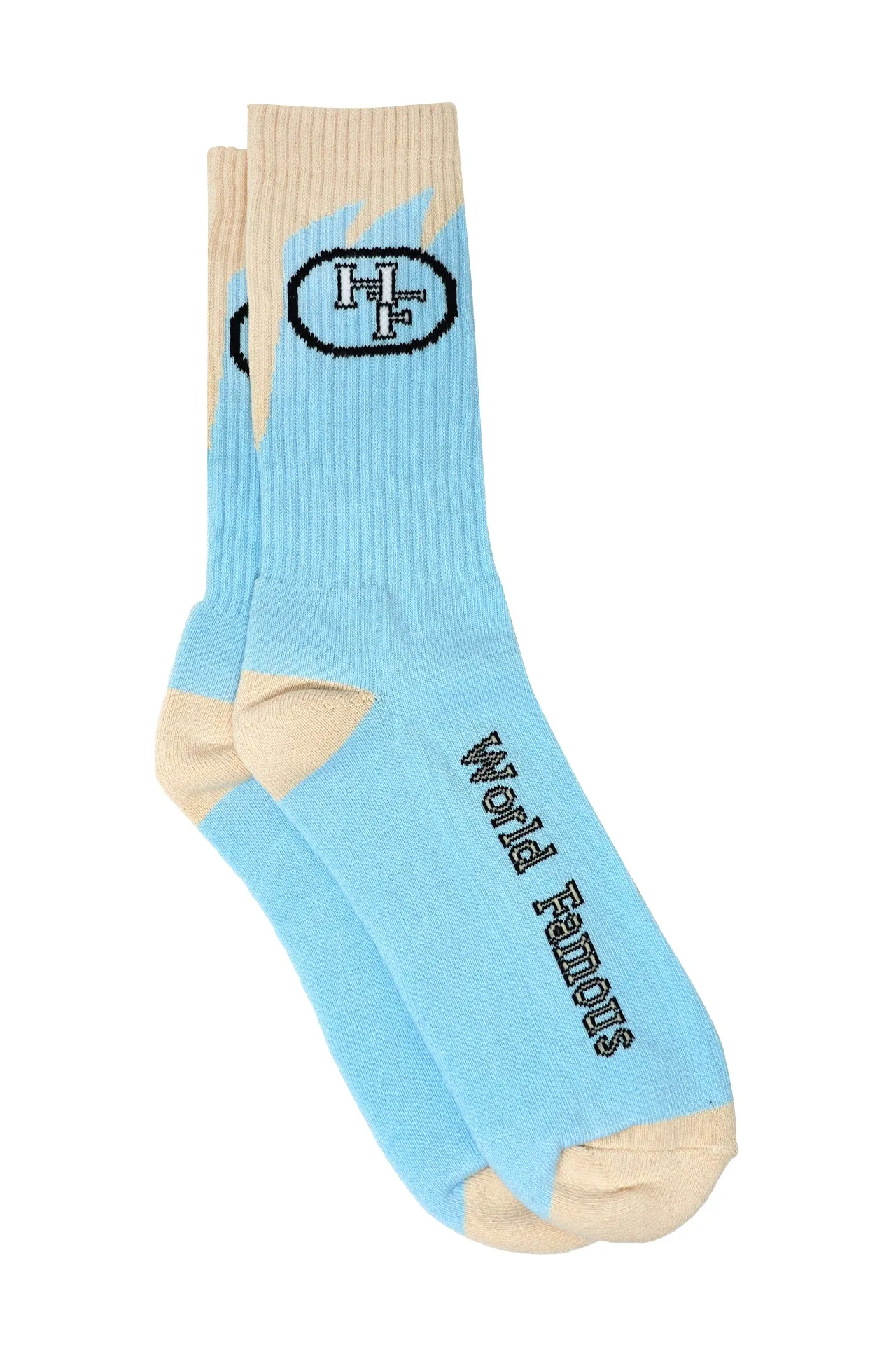 Shark Tooth Socks Baby Blue