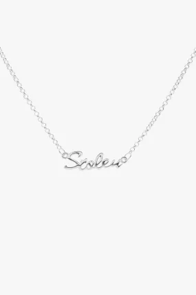 Stolen Script Necklace