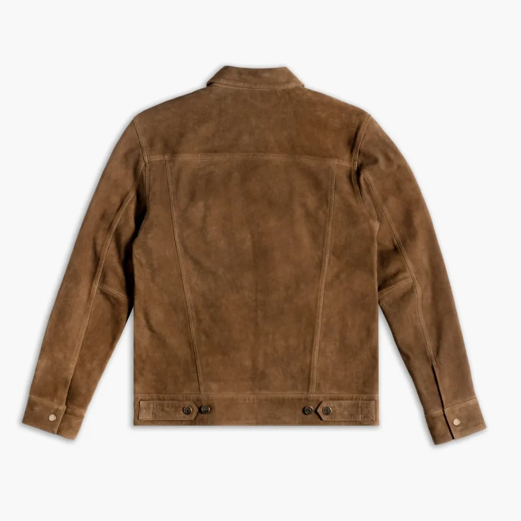 Suede Trucker Jacket | Dusty