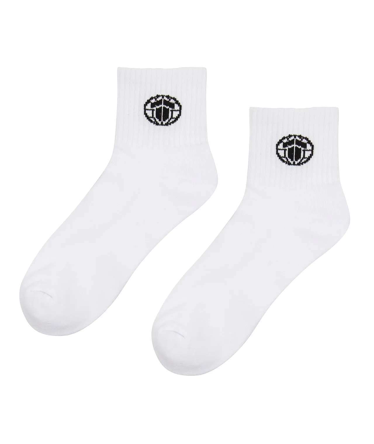 Tatami Half Crew Socks - White