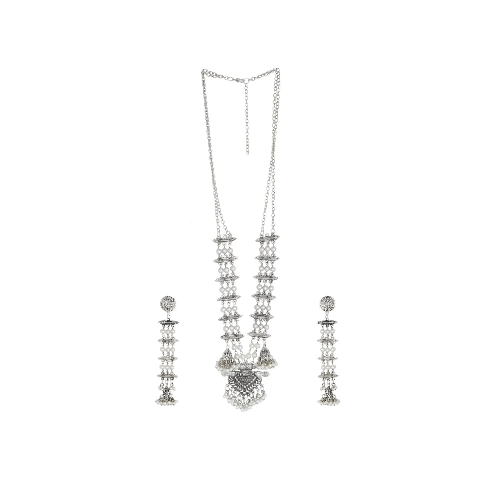 Teejh Ambika Silver Oxidised Jewelry Gift Set