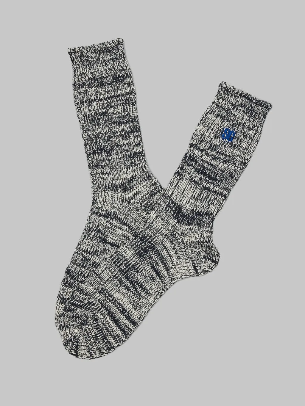 The Strike Gold Remnant Yarn Socks Navy