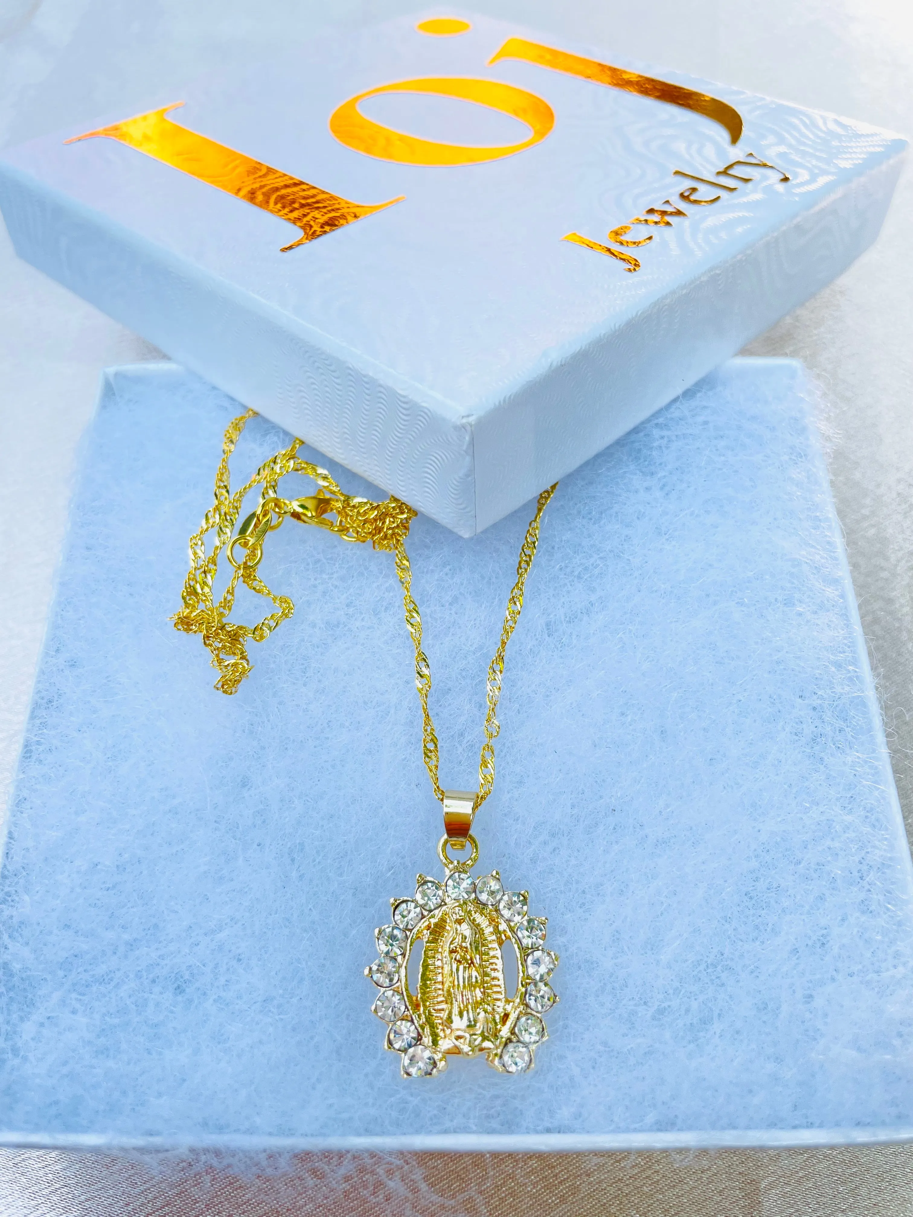 Virgin mary necklaces,gold plated,gold,necklaces,jewelry,#20056GPN-56