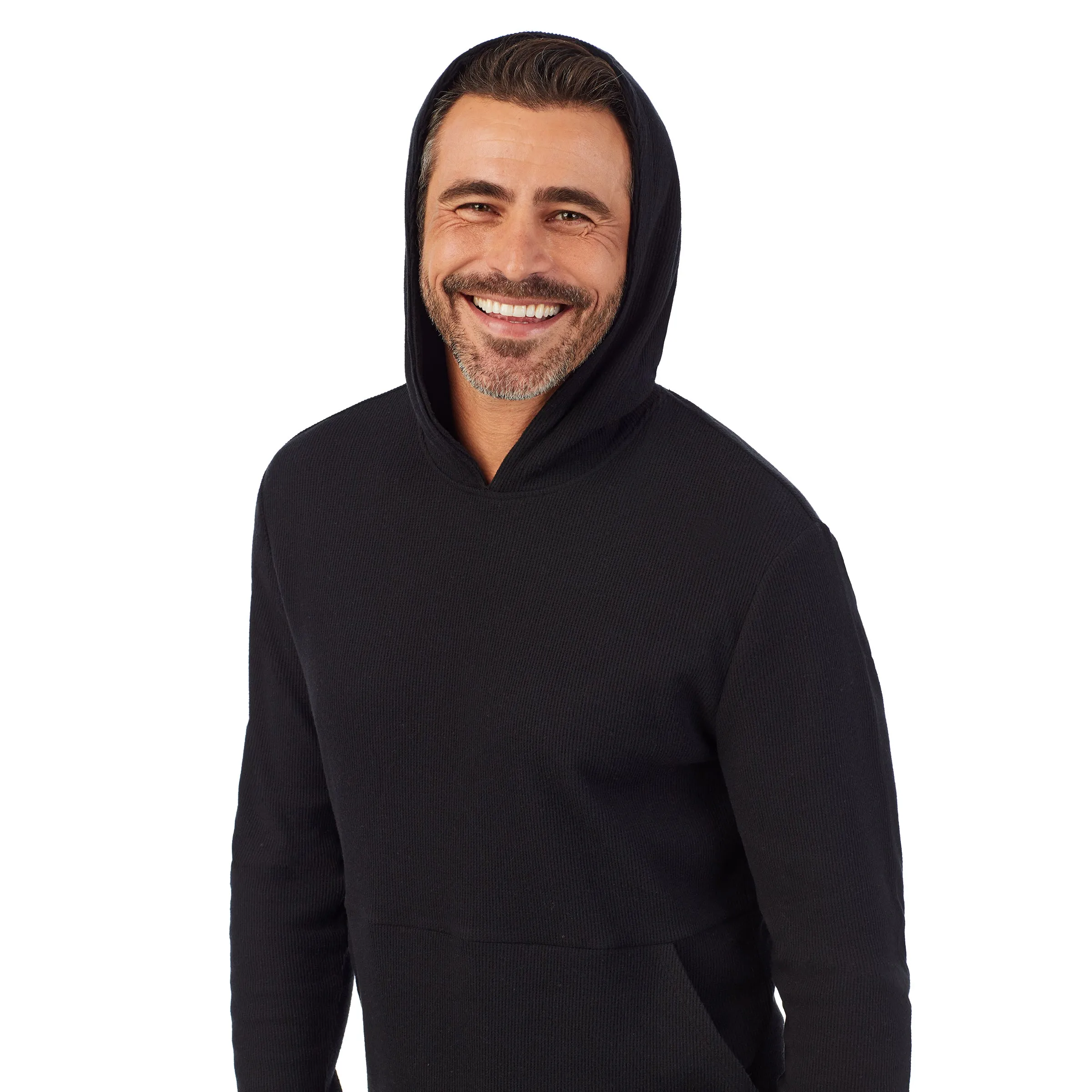 Waffle Thermal Pull-Over Hoodie